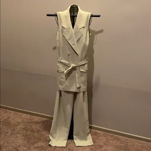 2 pc pants suit. Vested top